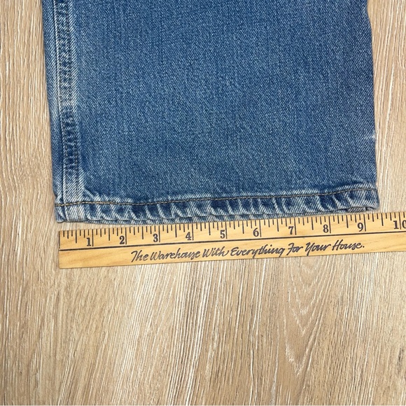 Carhartt Mens Size 42 Relaxed Fit Heavyweight Work Denim Light Wash Blue Classic - Picture 13 of 13